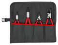 NW-KNIPEX Sicherungsringzangen-Satz (4-teilig in Rolltasche / 10 - 60 mm) - 00 19 56 V01