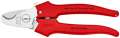 NW-KNIPEX Kabelschere (Länge 165 mm / Kopf poliert) - 95 05 165