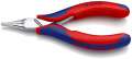 NW-KNIPEX Elektronik-Greifzange (Gesamtlänge 115 mm / flachbreite Backen Form 1) - 35 12 115
