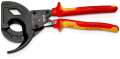 NW-KNIPEX Kabelschneider (Gesamtlänge 320 mm max. 60 (600 mm²) mm / poliert Mehrkomponenten-Hüllen VDE) - 95 36 320