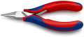 NW-KNIPEX Elektronik-Greifzange (Gesamtlänge 115 mm / flachrunde Backen Form 2) - 35 22 115