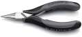NW-KNIPEX Elektronik-Greifzange (Gesamtlänge 115 mm ESD / flachrunde Backen spiegelpoliert Form 2) - 35 22 115 ESD