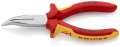 NW-KNIPEX Flachrundzange (Länge 160 mm / 40° gewinkelt VDE) - 25 26 160