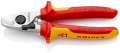 NW-KNIPEX Kabelschere (Länge 165 mm / Kopf verchromt VDE) - 95 26 165