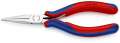 NW-KNIPEX Elektronik-Greifzange (Gesamtlänge 145 mm / flachrunde Backen Form 6) - 35 62 145