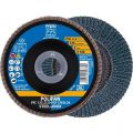 PFERD Fächerscheibe (Ø 125 mm Körnung 120 konisch / Stahl / INOX Zirkonkorund Z / Inhalt: 10 Stück) - 67769125