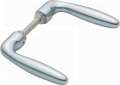 NW-HOPPE Türdrückerpaar (Aluminium F1 / ohne Rosetten) - 2799952