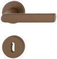 NW-HOPPE Rosettengarnitur (Aluminium F8607 Struktur / OB) - 12254848