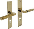 MATADOR Langschildschildgarnitur (Aluminium F3 Messing / PZ 72 mm) - 0013.174236