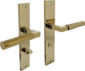 MATADOR Langschildschildgarnitur (Aluminium F3 Messing / WC 72 mm) - 0013.174269