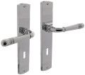 MATADOR Langschildschildgarnitur (Zamak Verchromt / BB 72 mm) - 0016.170526