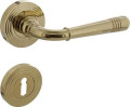 MATADOR Rosetten-Drückergarnitur (Zamak F3 Messing / rund BB) - 0013.172503