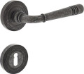 MATADOR Rosetten-Drückergarnitur (Zamak F77 grau / BB) - 0021.172503