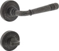MATADOR Rosetten-Drückergarnitur (Zamak F77 grau / WC) - 0021.172510