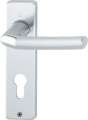 NW-HOPPE Kurzschildgarnitur (Aluminium F1 / PZ eckig) - 2566340