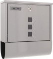 Edding Briefkasten (Höhe 305 mm Breite 335 mm Tiefe 100 mm / grau Edelstahl) - T06046