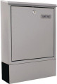 Edding Briefkasten (Höhe 435 mm Breite 300 mm Tiefe 100 mm / grau Edelstahl) - T06045
