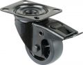 BS ROLLEN Lenkrolle mit Totalfeststeller (Rad-Ø 80 mm Tragfähigkeit 100 kg / mit Feststeller Gummi) - L820.B44.081.06