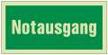JUMBO Rettungszeichen (L297xB148 mm / Notausgang grün/weiß) - 3000277454
