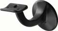 Hermeta Handlaufträger (Aluminium kunststoffbeschichtet schwarz / Durchmesser Wandplatte 56 mm) - 3506-70E