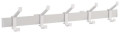 Hermeta Wandgarderobe (Aluminium F1 matt silber / 5 Hut-/Mantelhaken Länge 730 mm) - 2682-11W