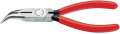 NW-KNIPEX Flachrundzange (Länge 160 mm flach/rund 40° gewinkelt / poliert Kunststoffüberzug) - 25 21 160