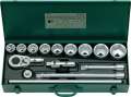Stahlwille Steckschlüssel-Satz (15-teilig 3/4 “ / Schlüsselweiten 32-60 mm) - 96050103