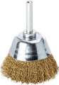 LESSMANN Flächenbürste (Ø 50 mm Schaft 6 mm Drahtstärke 0,2 mm / Messing) - 435542