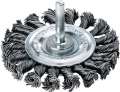 LESSMANN Rundbürste (Ø 75 mm Schaft 6 mm Drahtstärke 0,5 mm / Stahl 12 mm) - 417198