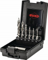 Ruko Kombigewindebohrer-Bit-Satz (M3-M10 7-teilig / HSS Kunststoffkassette) - 1000042093