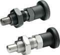GANTER Rastbolzen (d1 10 mm d2 M 16 x 1,5 mm l1 12 mm/Stahl,ohne Rastsperre/Inhalt: 5 Stück) - 817-10-12-BK