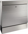 ASW Briefkasten-Set (Höhe 405 mm Breite 364 mm Tiefe 110 mm / Edelstahl) - NewYork 3850 Ni