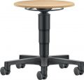 Bimos Drehhocker (Rollen / Buche natur) - 9463-3000-532