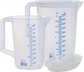 hünersdorff Messkannenset (1x 1000, 1x 2000 ml Polypropylen / transparent DxHmm) - 936790