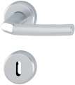 NW-HOPPE Rosettengarnitur (Aluminium F1 / rund OB) - 3067286