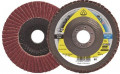 KLINGSPOR Fächerscheibe (Ø 125 mm Körnung 80 mm gewölbt / Stahl keramischer Korund / Inhalt: 10 Stück) - 369257