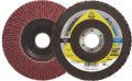KLINGSPOR Fächerscheibe (Ø 125 mm Körnung 80 mm gewölbt 6° / Stahl keramischer Korund / Inhalt: 10 Stück) - 369278