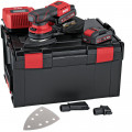 FLEX Akku-Deltaschleifer 18 V ODE 2-100 18-EC/2.5 Set + Schleifpapier-Set - 534500