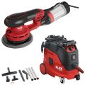 FLEX Exzenterschleifer, 150 mm + Sicherheitssauger 30 l, Klasse M VCE 33 M AC-Set + ORE 5-150 EC - 536630