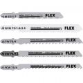FLEX Stichsägeblatt-Set Holz, Metall Xtreme Plus JS W/M 55-75 Set VE5 - 535897
