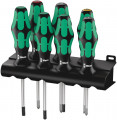 Wera 335/350/367/7 Rack Schraubendrehersatz Kraftform Plus Lasertip + Rack, 7-teilig - 05320540001