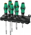 Wera 334/355 SK/6 Schraubendrehersatz Kraftform Plus Lasertip + Rack, 6-teilig - 05007681001