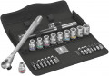 Wera 8100 SC 10 Zyklop Metal-Knarrensatz, Durchsteckvierkant, 1/2