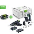 FESTOOL Akku-Bauschrauber DURADRIVE DWC 18-2500 Basic + Tabless Akkupack BP 18 TBX 4 C-ASI + TCL 6 - 576497_C