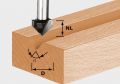 Festool V-Nutfräser HW S8 D14/7/90° – 490999