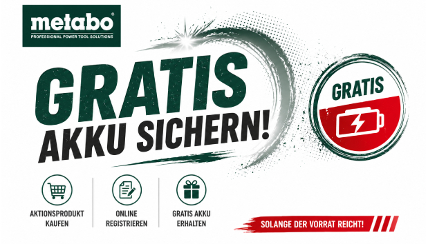 Banner Metabo Gratis-Akku Aktion 2026