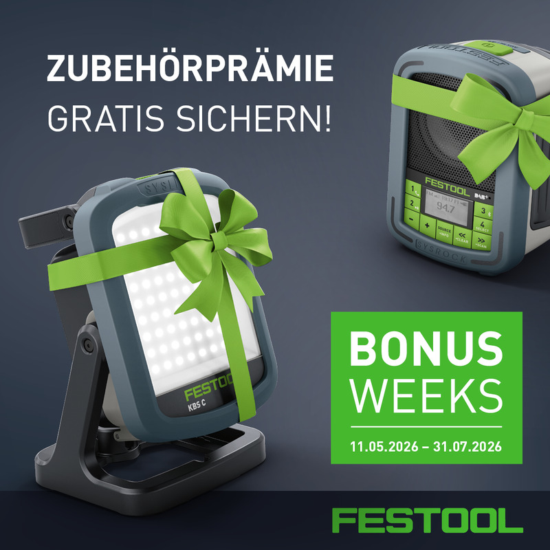 Festool Bonus Weeks Zubehör - Prämie