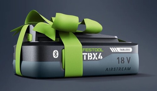 Festool 18V-Akkupack gratis TBX4
