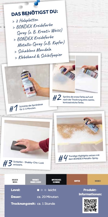 Bondex Kreidefarbe Wandbilder