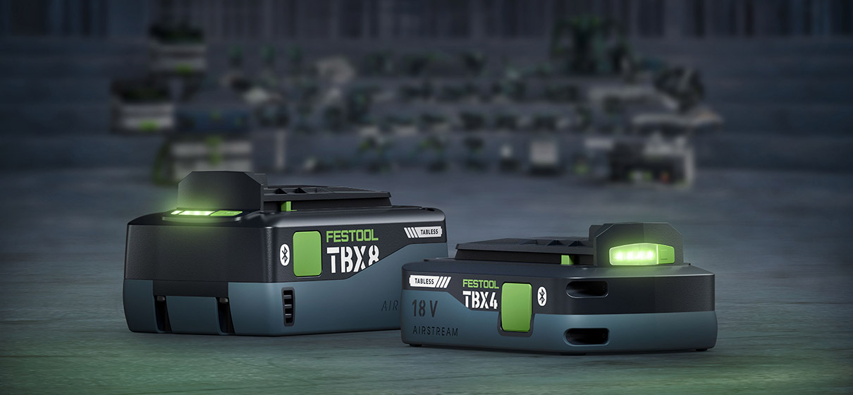 Festool Tabless Akkupacks - extra Power für Ihre Akku-Werkzeuge